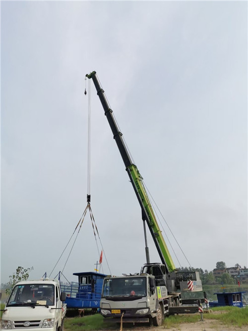 融安县桥梁建设吊装案例